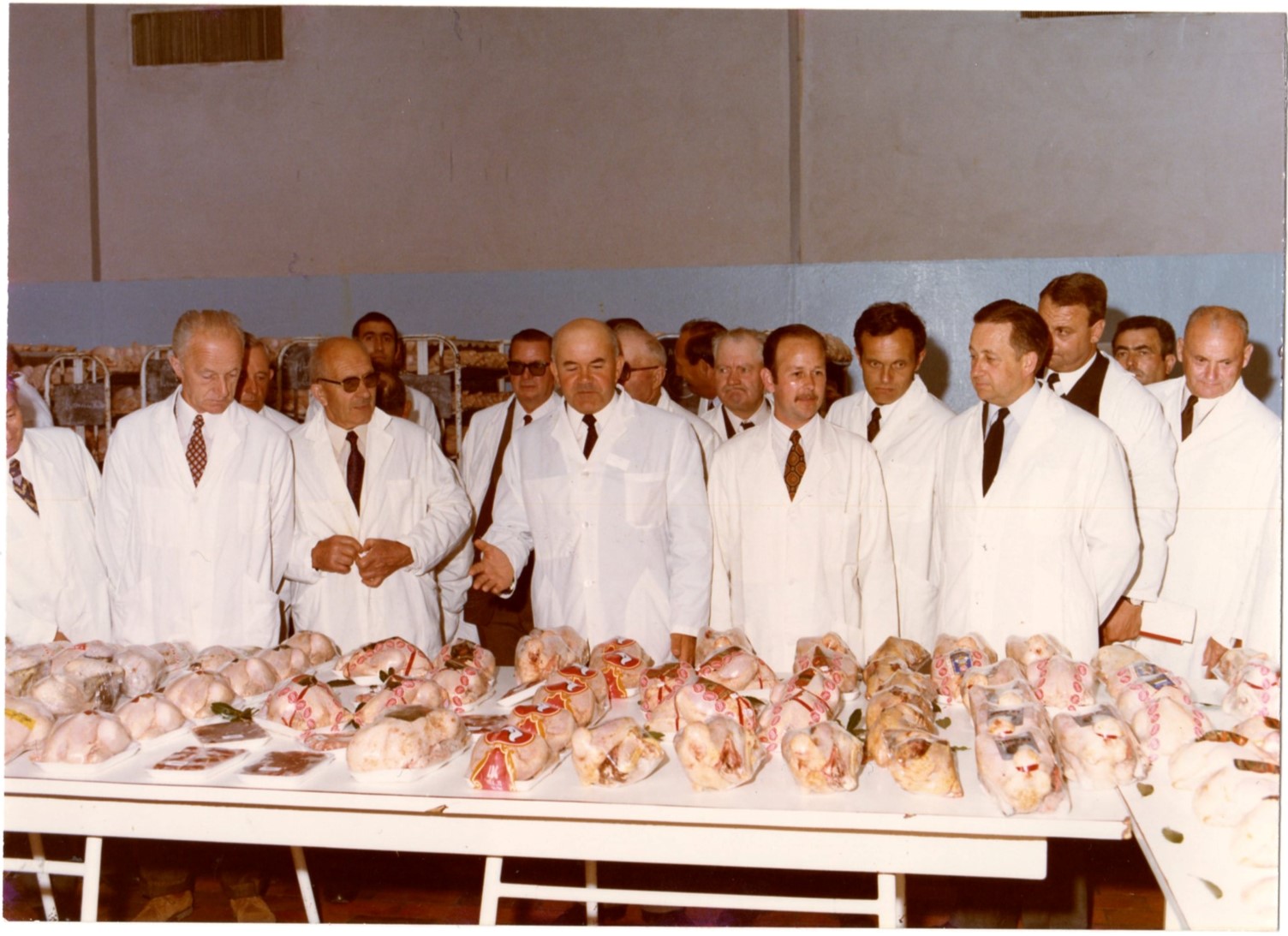 The inauguration with Mr. DODARD and Mr. CHANCEREUL and the first products.