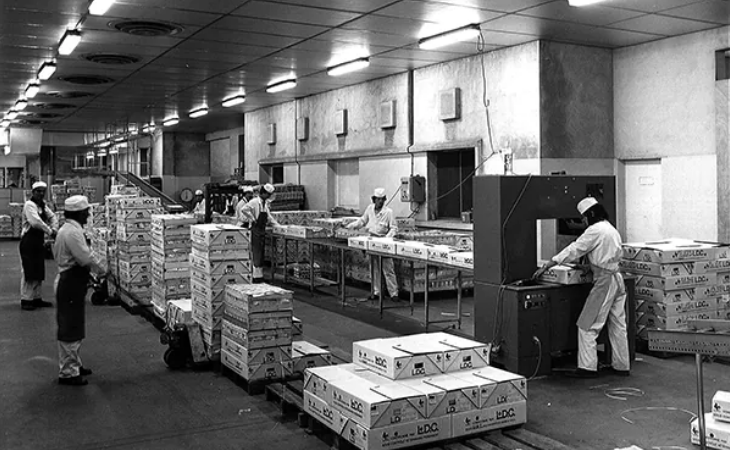 The start of box packing.