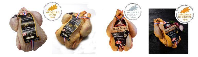 Volaille du site Guillet récompensées au CGA 2024
