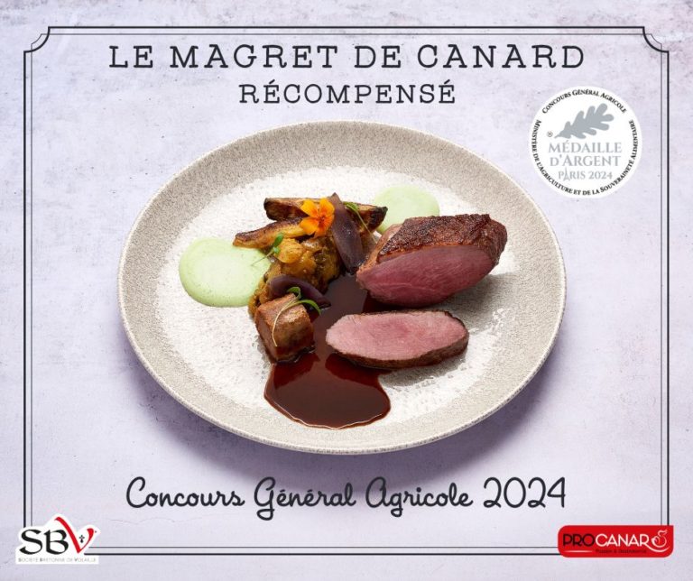 Médaille d'argent pour Magret de canard PROCANAR