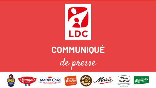 Communiqué de presse du Groupe LDC et les logos des marques